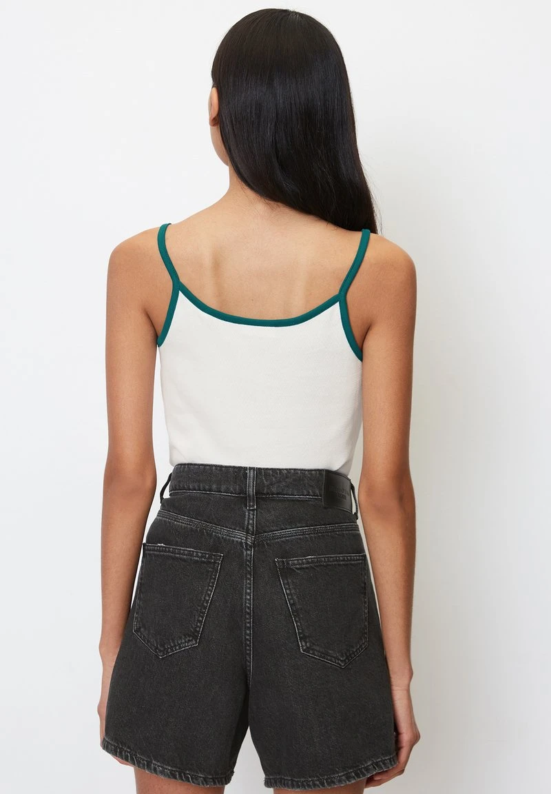 Marc O'Polo DENIM SPAGHETTITRÄGER MIT STRUKTUR AUS ORGANIC C - Bluse - Scandinavian White 3 Marc O'Polo DENIM SPAGHETTITRÄGER MIT STRUKTUR AUS ORGANIC C - Bluse - Scandinavian White – Bild 3