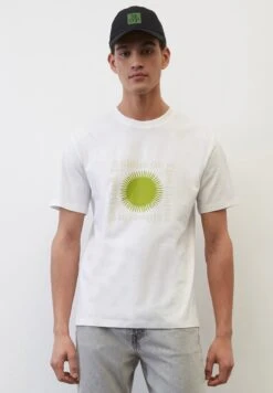 Marc O'Polo REGULAR AUS SOFTER - T-Shirt Print - White