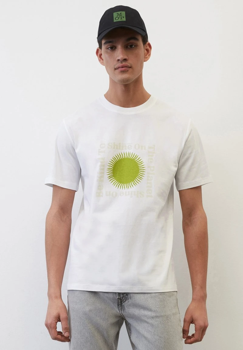Marc O'Polo REGULAR AUS SOFTER - T-Shirt Print - White 1 Marc O'Polo REGULAR AUS SOFTER - T-Shirt Print - White