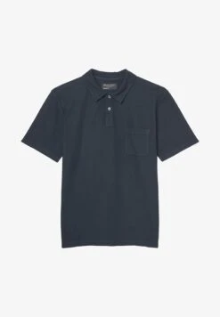 Marc O'Polo WITH STRUCTURE CHEST POCKET - Poloshirt - Dark Navy