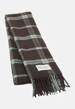 Marc O'Polo SCARF VARIOUS CHECK ARTWORKS - Schal - Multi Dark Walnut
