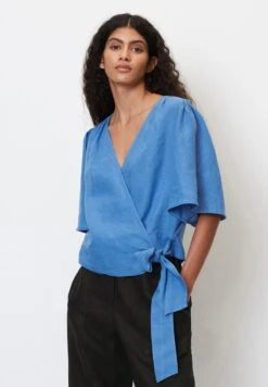 Marc O'Polo MIT MATERIAL-MIX-CHARAKTER - Bluse - Summer Sky