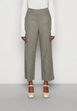 Marc O'Polo PANTS STRAIGHT LEG HIGH RISE CROPPED LENGTH - Stoffhose - Multi