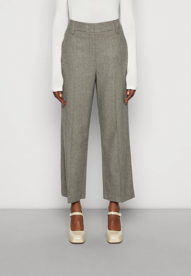 Marc O'Polo PANTS STRAIGHT LEG HIGH RISE CROPPED LENGTH - Stoffhose - Multi 1 Marc O'Polo PANTS STRAIGHT LEG HIGH RISE CROPPED LENGTH - Stoffhose - Multi