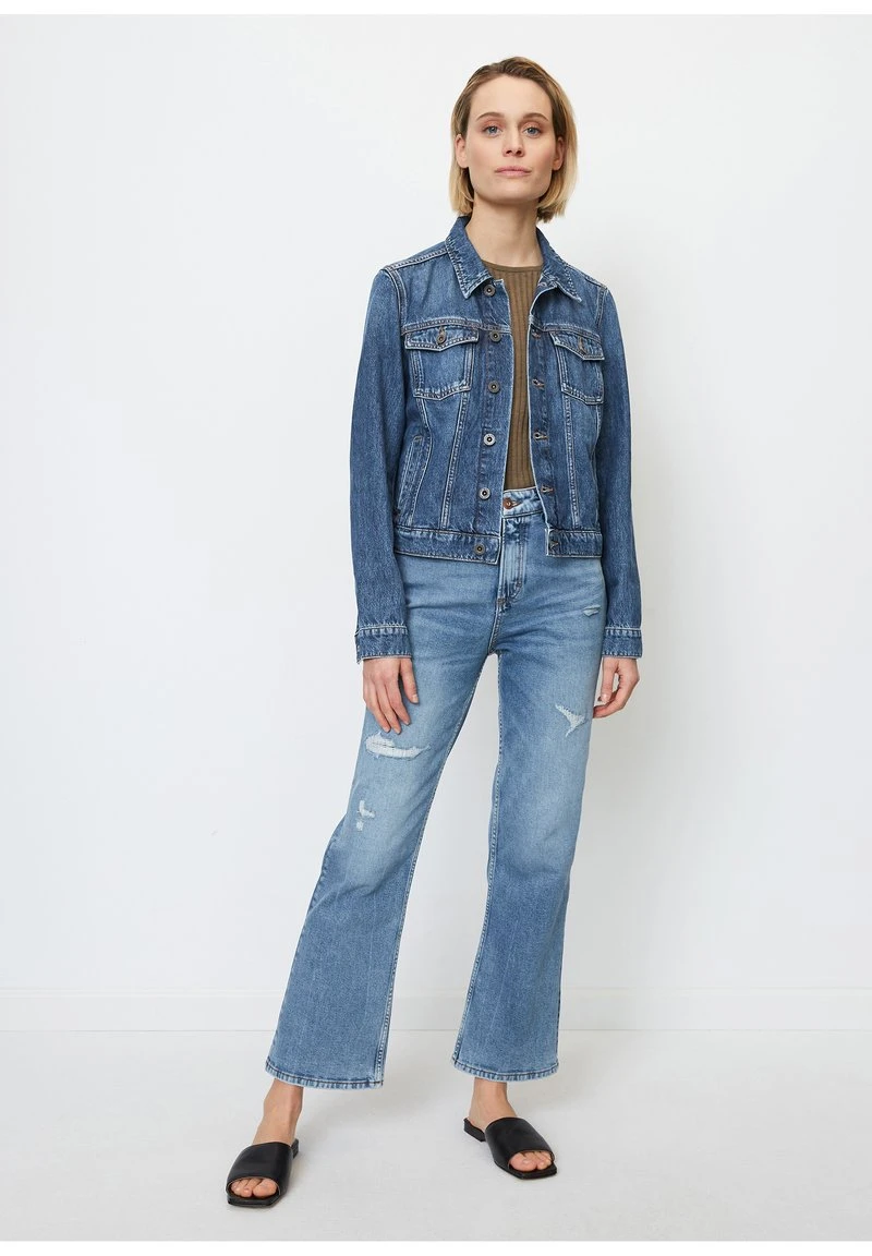 Marc O'Polo KLASSISCHE REGULAR AUS ORGANIC - Jeansjacke - Vintage Dark Blue Wash 2 Marc O'Polo KLASSISCHE REGULAR AUS ORGANIC - Jeansjacke - Vintage Dark Blue Wash – Bild 2
