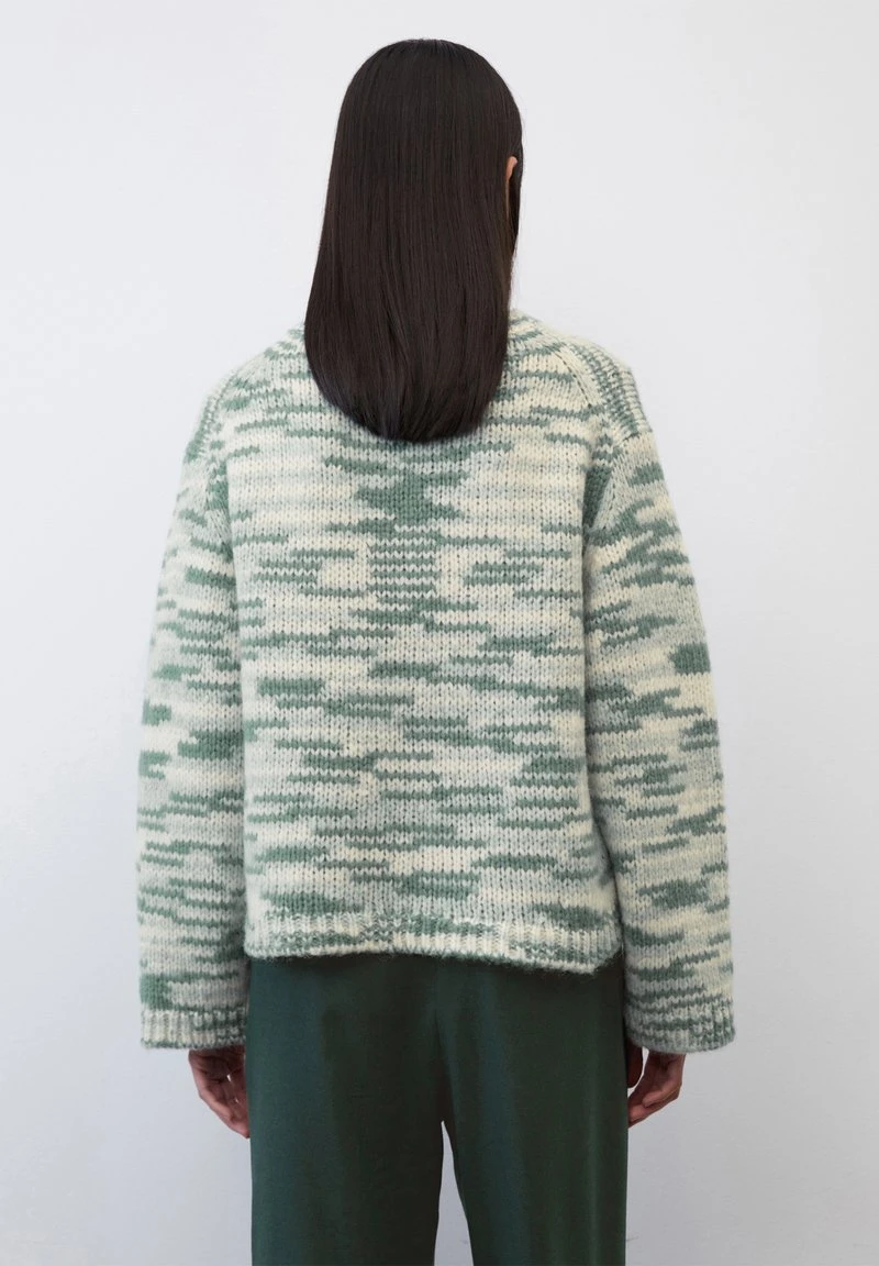 Marc O'Polo LONGSLEEVE STAND UP COLLAR SPACE - Strickpullover - Multi/lake Green 3 Marc O'Polo LONGSLEEVE STAND UP COLLAR SPACE - Strickpullover - Multi/lake Green – Bild 3