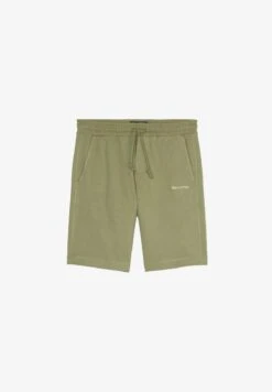 Marc O'Polo MODERN SLUB FLATLOCK DETAILS EMBROIDERY - Jogginghose - Olive