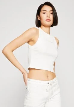 Marc O'Polo DENIM SLEEVELESS CHEST PRINT - Top - Egg White 9 Marc O'Polo DENIM SLEEVELESS CHEST PRINT - Top - Egg White -Mode Familie 69e3acd1d5cf47c0bff43a00d0251720