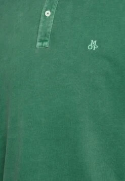 Marc O'Polo LONG SLEEVE FLATLOCK DETAILS - Poloshirt - Kale -Mode Familie 6ae7fe1f289e4b7aa90a009463e1d48a