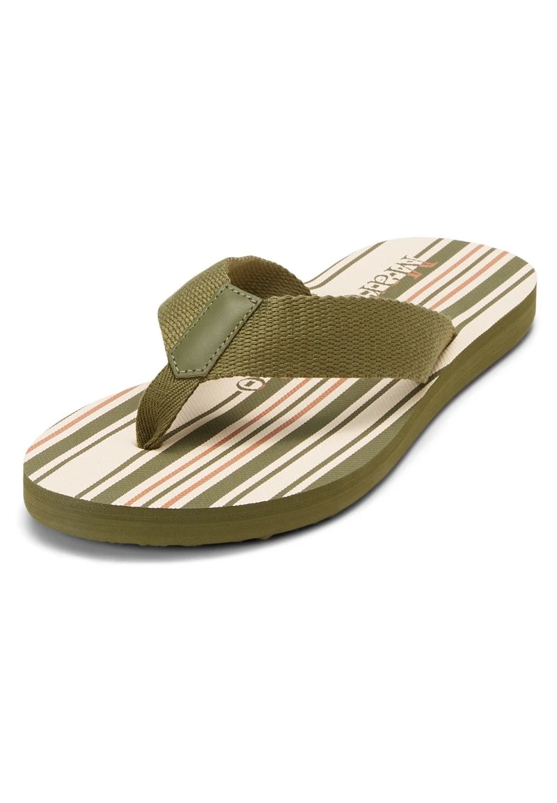 Marc O'Polo ZEHENTRENNER-BEACH STREIFEN-DESSIN - Zehentrenner - Khaki 2 Marc O'Polo ZEHENTRENNER-BEACH STREIFEN-DESSIN - Zehentrenner - Khaki – Bild 2