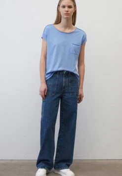 Marc O'Polo DENIM KURZARM MIT AUS LE - T-Shirt Basic - Soft Sky Blue 10 Marc O'Polo DENIM KURZARM MIT AUS LE - T-Shirt Basic - Soft Sky Blue -Mode Familie 6c2b5232400b496389921f3a3e18c709
