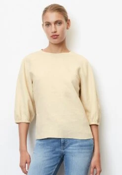 Marc O'Polo MIT PUFFÄRMELN - Bluse - Natural Sand