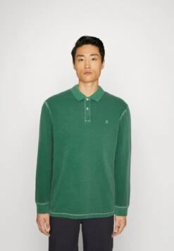 Marc O'Polo LONG SLEEVE FLATLOCK DETAILS - Poloshirt - Kale -Mode Familie 6d90e56518ec46008978cd5551501ae7 1