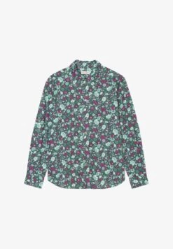 Marc O'Polo SHARP COLLAR MODERN SHAPE SLEEVE BUTTON - Hemdbluse - Multi