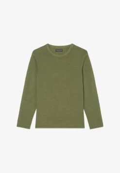 Marc O'Polo RUNDHALS REGULAR - Strickpullover - Olive -Mode Familie 7042c4d7abb9444c92a230af832b8a23