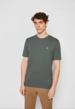 Marc O'Polo SHORT SLEEVE LOGO - T-Shirt Basic - Mangrove