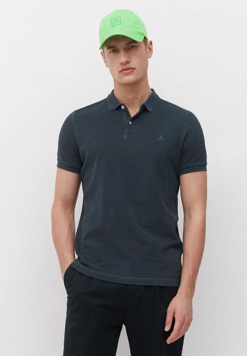 Marc O'Polo SHORT SLEEVE BUTTON PLACKET COLLAR AND CUFFS - Poloshirt - Dark Navy 1 Marc O'Polo SHORT SLEEVE BUTTON PLACKET COLLAR AND CUFFS - Poloshirt - Dark Navy
