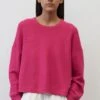 Marc O'Polo DENIM RUNDHALS RELAXED - Strickpullover - Fresh Fuschia