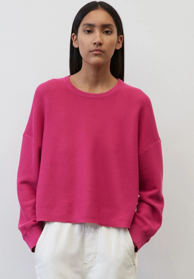 Marc O'Polo DENIM RUNDHALS RELAXED - Strickpullover - Fresh Fuschia 1 Marc O'Polo DENIM RUNDHALS RELAXED - Strickpullover - Fresh Fuschia
