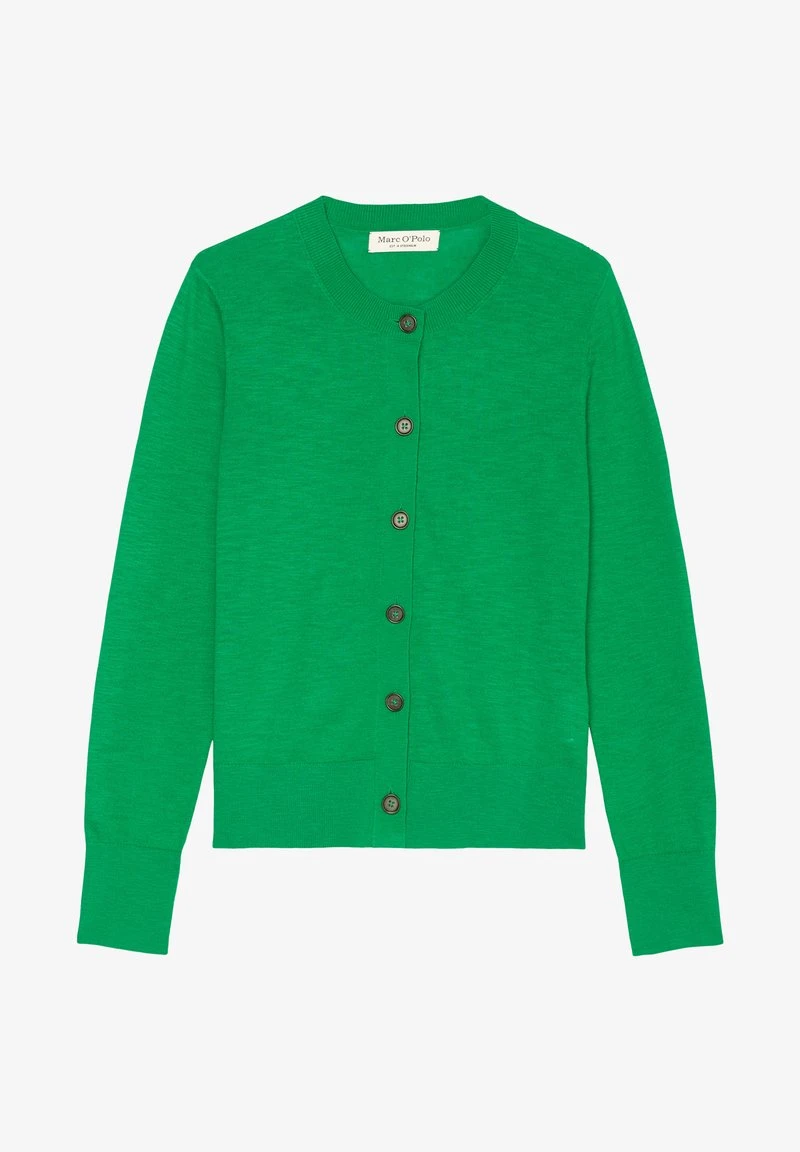 Marc O'Polo REGULAR AUS SLUB - Strickjacke - Vivid Green 6 Marc O'Polo REGULAR AUS SLUB - Strickjacke - Vivid Green – Bild 6