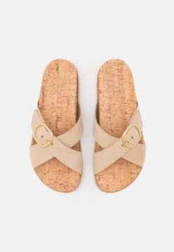 Marc O'Polo KIARA - Pantolette Flach - Sand -Mode Familie 74b00d04ef874cbd96005ac7e5d4c01e