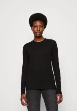 Marc O'Polo DENIM CREWNECK - Langarmshirt - Black