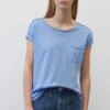 Marc O'Polo DENIM KURZARM MIT AUS LE - T-Shirt Basic - Soft Sky Blue