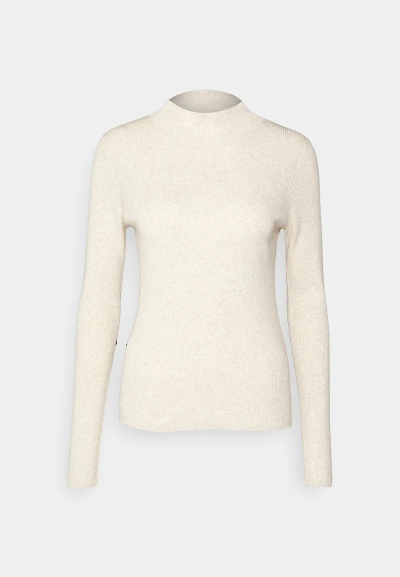 Marc O'Polo LONGSLEEVE STAND UP COLLAR STRUCTURE - Strickpullover - Cream Melange 5 Marc O'Polo LONGSLEEVE STAND UP COLLAR STRUCTURE - Strickpullover - Cream Melange – Bild 5