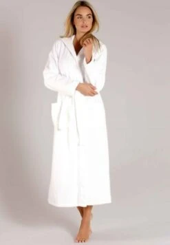Marc O'Polo BADEMANTEL MIT KAPUZE LÄNGE - Bademantel - White 11 Marc O'Polo BADEMANTEL MIT KAPUZE LÄNGE - Bademantel - White -Mode Familie 771f702cf49a448eb16616a0e83b4740