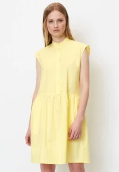 Marc O'Polo DENIM ÄRMELOSES VOLANT POPELI - Blusenkleid - Buttercup