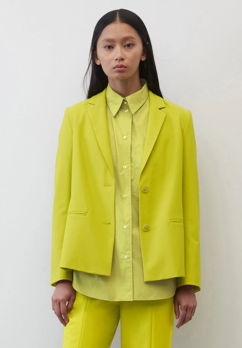 Marc O'Polo REGULAR CROPPED AUS STRET - Blazer - Lime Green 6 Marc O'Polo REGULAR CROPPED AUS STRET - Blazer - Lime Green – Bild 6