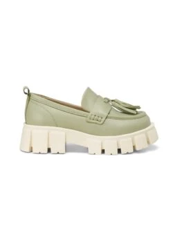 Marc O'Polo BULKY MIT QUASTE - Slipper - Light Olive -Mode Familie 79f92fdf31f84da1af9137f29f8d3ea2