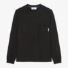 Marc O'Polo DENIM LONG SLEEVE CHEST POCKET - Langarmshirt - Black
