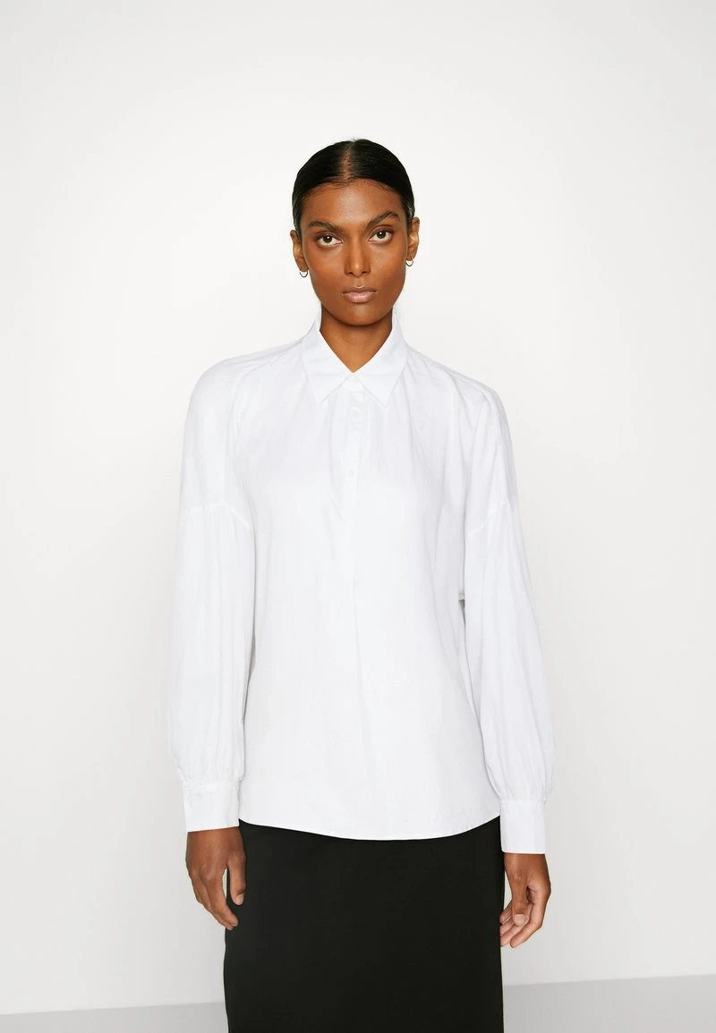 Marc O'Polo BLOUSE LONG FEMININE SLEEVE SLIT AT NECK MODERN VOLUME SHAPE - Bluse - White 1 Marc O'Polo BLOUSE LONG FEMININE SLEEVE SLIT AT NECK MODERN VOLUME SHAPE - Bluse - White