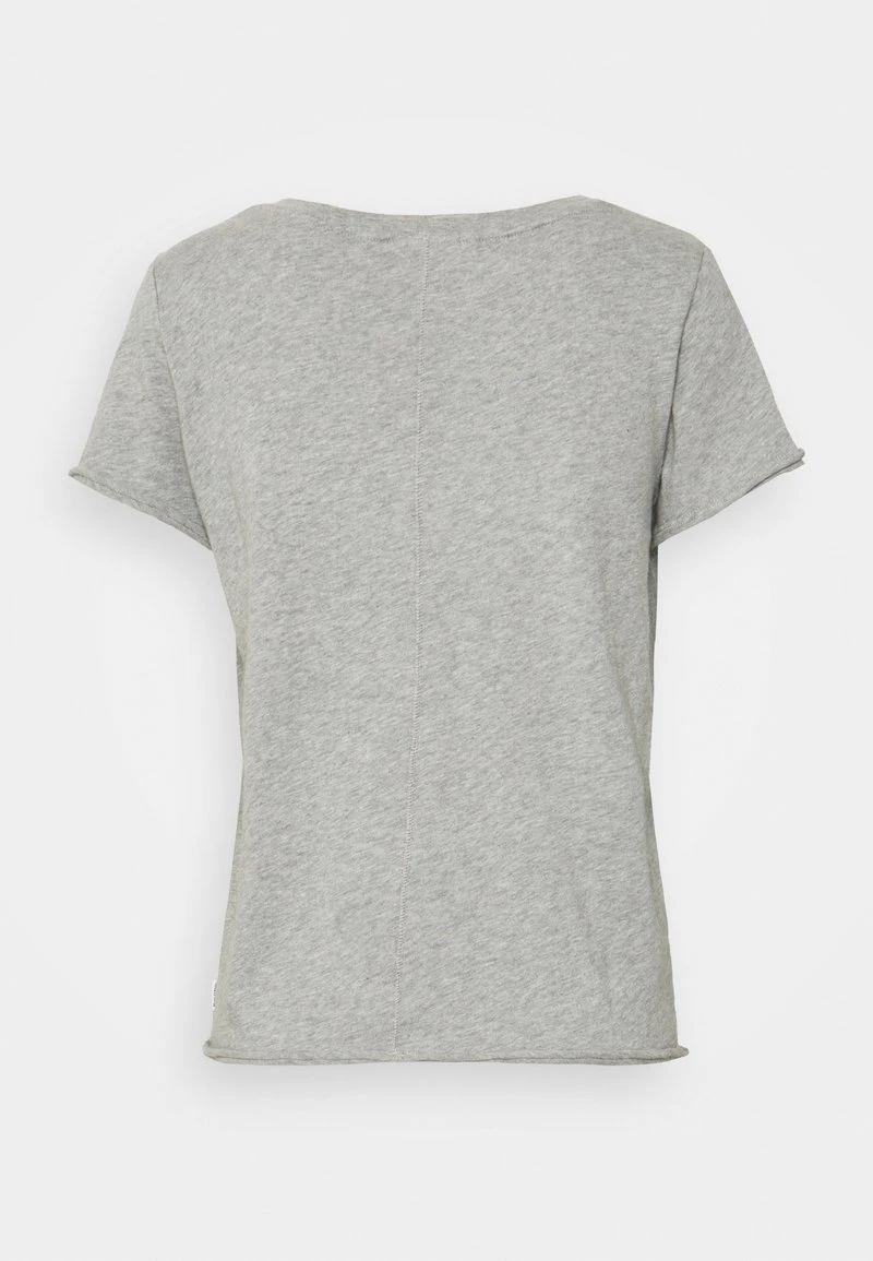Marc O'Polo DENIM SHORT SLEEVE V NECK - T-Shirt Basic - Grey Melange 2 Marc O'Polo DENIM SHORT SLEEVE V NECK - T-Shirt Basic - Grey Melange – Bild 2