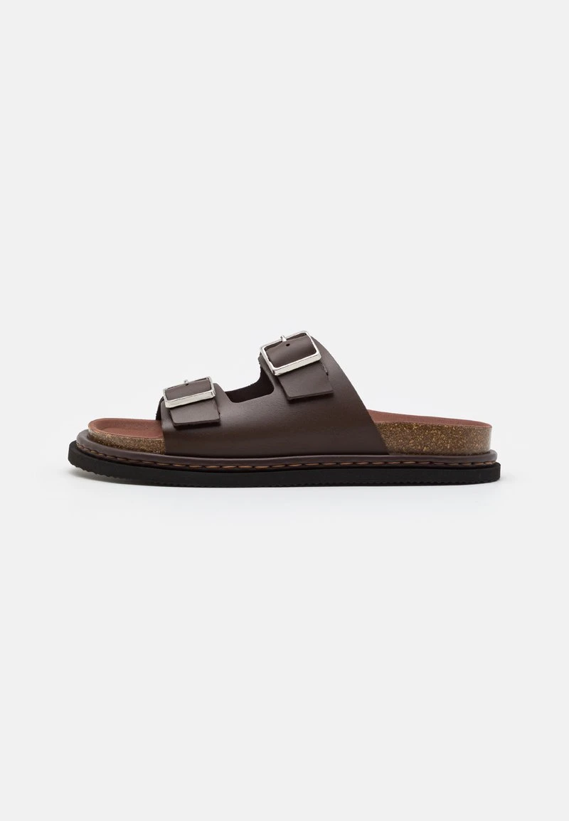 Marc O'Polo MATS - Pantolette Flach - Dark Brown 1 Marc O'Polo MATS - Pantolette Flach - Dark Brown