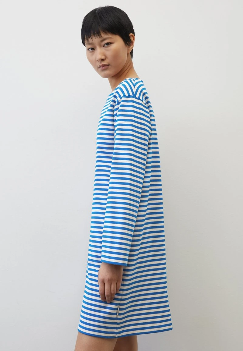 Marc O'Polo HEAVY STREIFEN - Jerseykleid - Multi Vibrant Blue 4 Marc O'Polo HEAVY STREIFEN - Jerseykleid - Multi Vibrant Blue – Bild 4