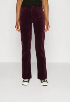 Marc O'Polo DENIM PANTS STRAIGHT LEG TURN UP - Stoffhose - Orante Plum