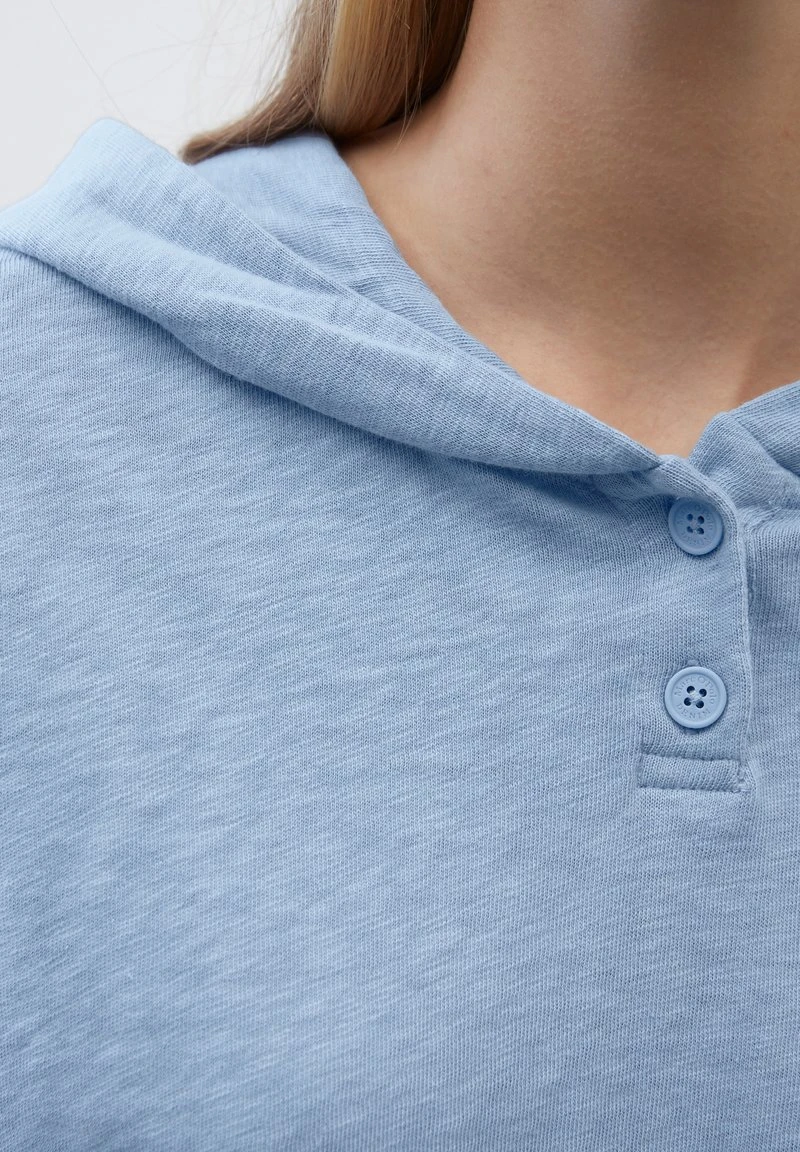 Marc O'Polo DENIM CROPPED AUS SOFTEM - Kapuzenpullover - Soft Sky Blue 3 Marc O'Polo DENIM CROPPED AUS SOFTEM - Kapuzenpullover - Soft Sky Blue – Bild 3