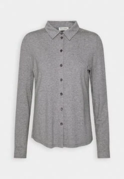 Marc O'Polo LONG SLEEVE COLLAR BUTTON PLACKET - Hemdbluse - Shaded Grey Melange