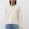 Marc O'Polo DENIM RUNDHALS RELAXED - Strickpullover - Scandinavian White