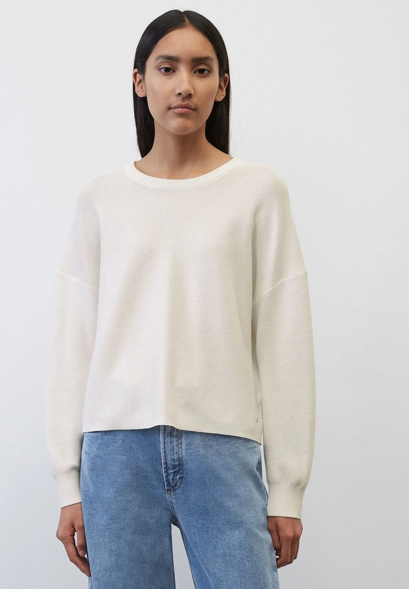 Marc O'Polo DENIM RUNDHALS RELAXED - Strickpullover - Scandinavian White 1 Marc O'Polo DENIM RUNDHALS RELAXED - Strickpullover - Scandinavian White