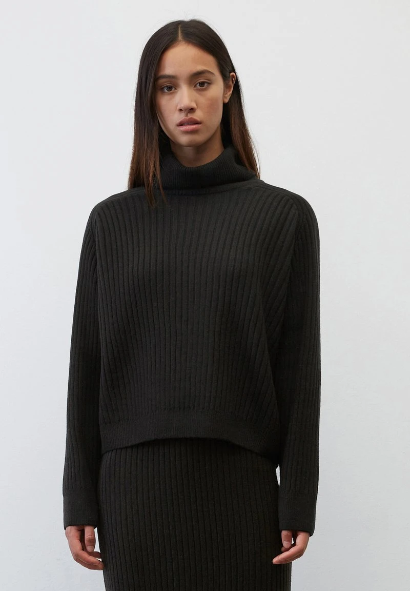 Marc O'Polo LONGSLEEVE TURTLE NECK - Strickpullover - Black 1 Marc O'Polo LONGSLEEVE TURTLE NECK - Strickpullover - Black