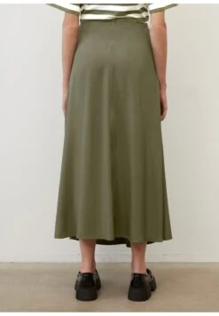 Marc O'Polo SKIRT FLUENT MIDI STYLE WITH CUTLINE - A-Linien-Rock - Olive Crop -Mode Familie 84416311a6254a0ab6a6556b7e553b57