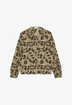 Marc O'Polo BLOUSE DEEP V NECK - Bluse - Brown