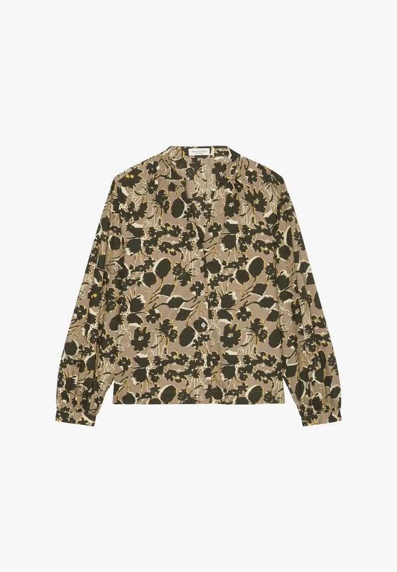 Marc O'Polo BLOUSE DEEP V NECK - Bluse - Brown 1 Marc O'Polo BLOUSE DEEP V NECK - Bluse - Brown