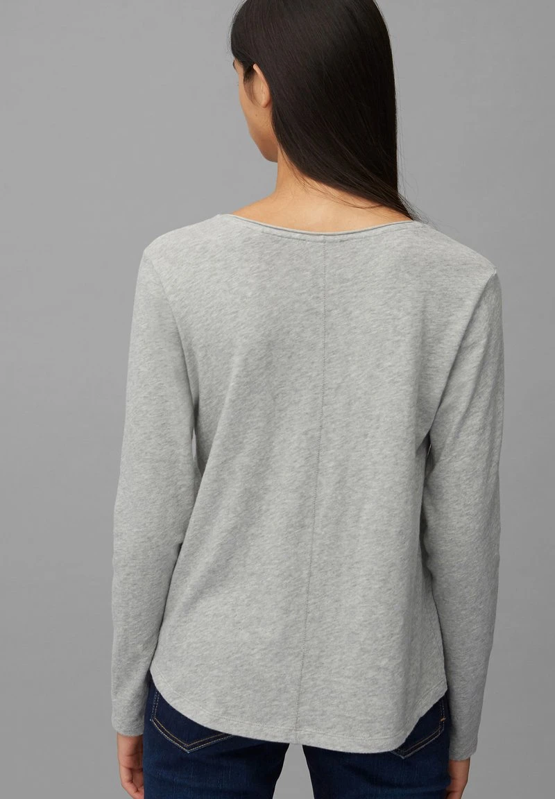 Marc O'Polo DENIM LONGSLEEVE V-NECK - Langarmshirt - Stone Melange 3 Marc O'Polo DENIM LONGSLEEVE V-NECK - Langarmshirt - Stone Melange – Bild 3