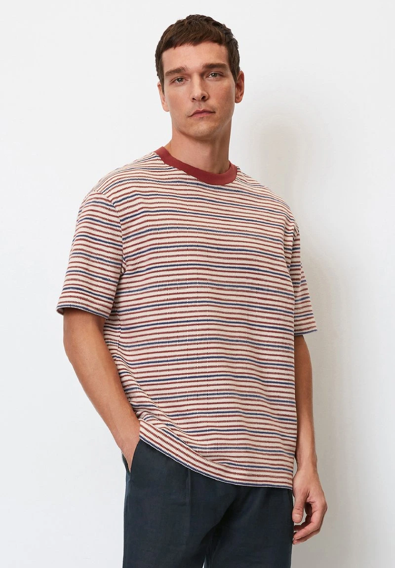 Marc O'Polo STREIFEN RELAXED - T-Shirt Print - Multi Tall Poppy 1 Marc O'Polo STREIFEN RELAXED - T-Shirt Print - Multi Tall Poppy