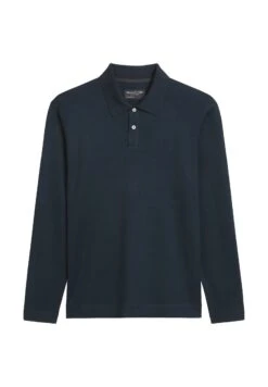 Marc O'Polo SET IN SLEEVE COLLAR - Long Sleeved Top - Polo Long Sleeve Set In Sleeve Ribbed Polo Collar -Mode Familie 852879ec7dea48c09f68751708e196f0