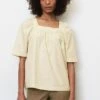 Marc O'Polo BOHEMIAN MIT ECKIGEM AUSSCHNITT - Bluse - Chalky Sand